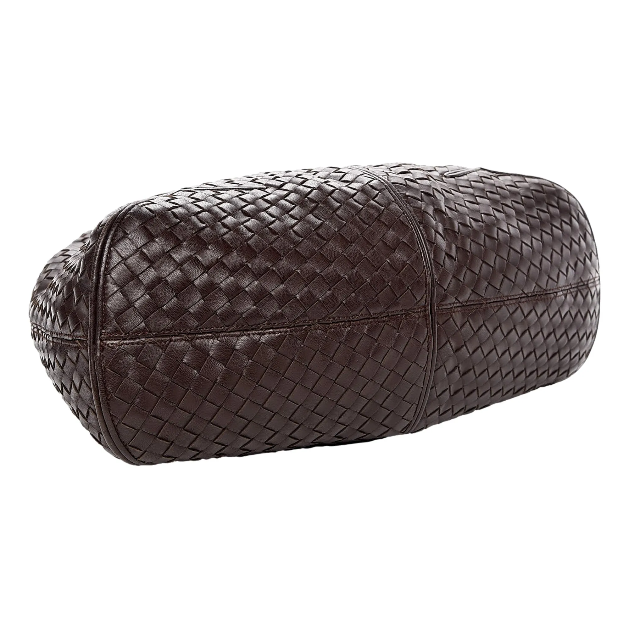 Bottega Veneta Nappa Intrecciato Ball Hobo Ebano Brown