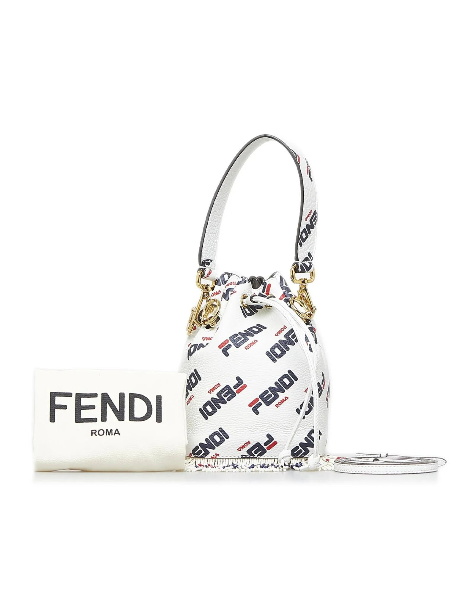 Fendi X Fila Mania Mini Mon Tresor Bucket Bag