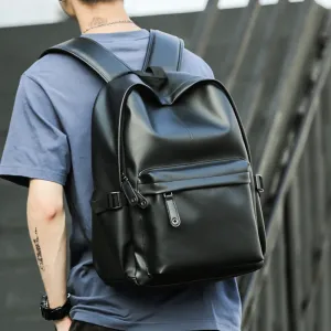 HOTan and NEWn Men's Bag Fashion Trendy Bag Youth Student Schoolbag Cross-Border Leather Backpack Men's Fashion Backpack in Stock Cross-Border