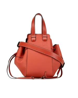 Leather Hammock Satchel with Side Zip Details