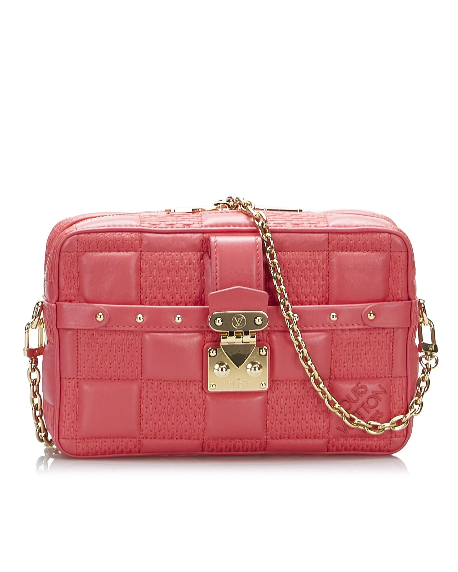 Louis Vuitton Petite Malle Chain Bag in Pink