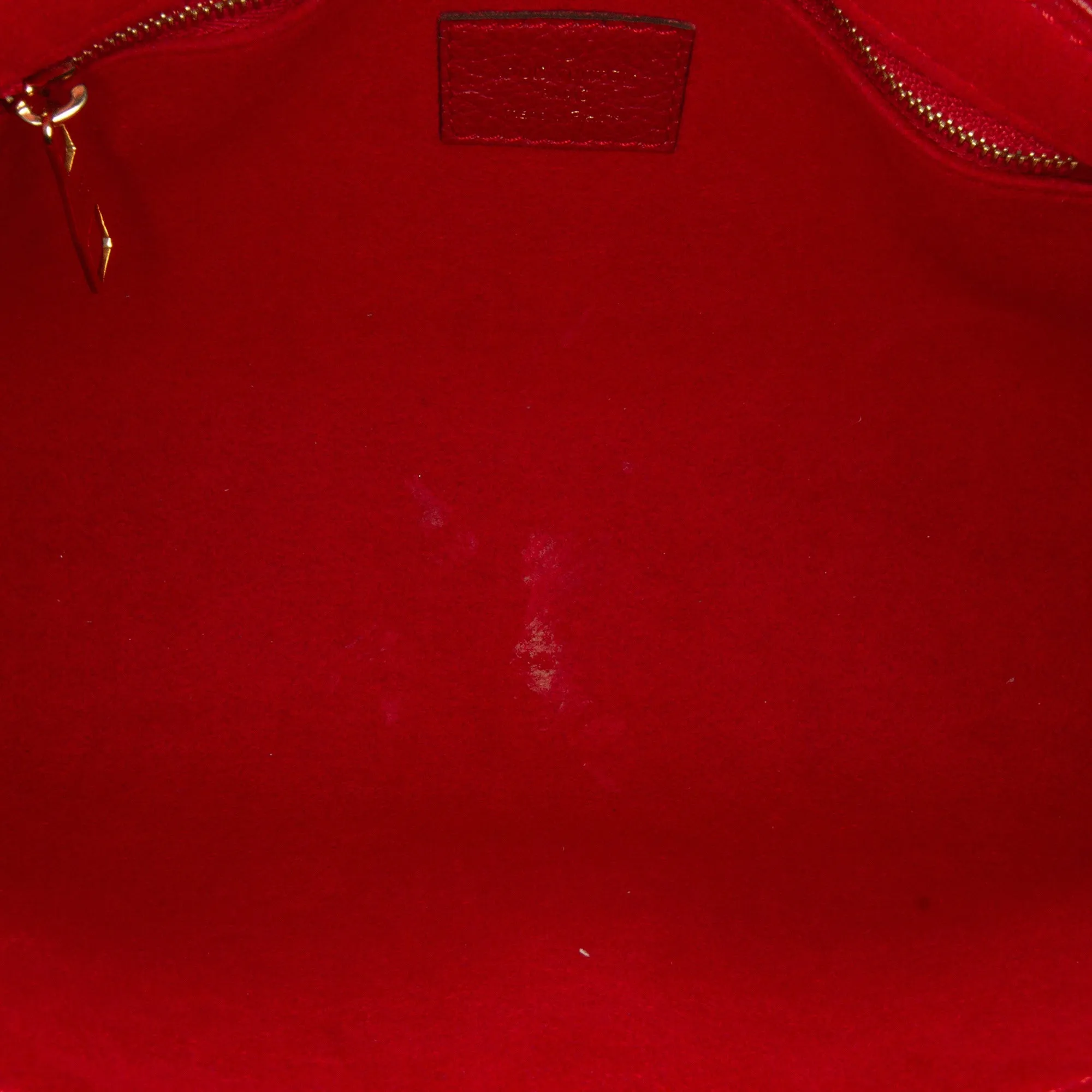 Red Louis Vuitton Monogram Empreinte Saint Germain PM Shoulder Bag