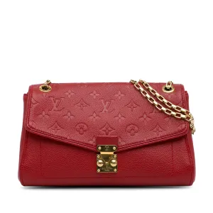 Red Louis Vuitton Monogram Empreinte Saint Germain PM Shoulder Bag