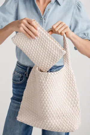 Woven Vegan Slouchy Hobo w/insert