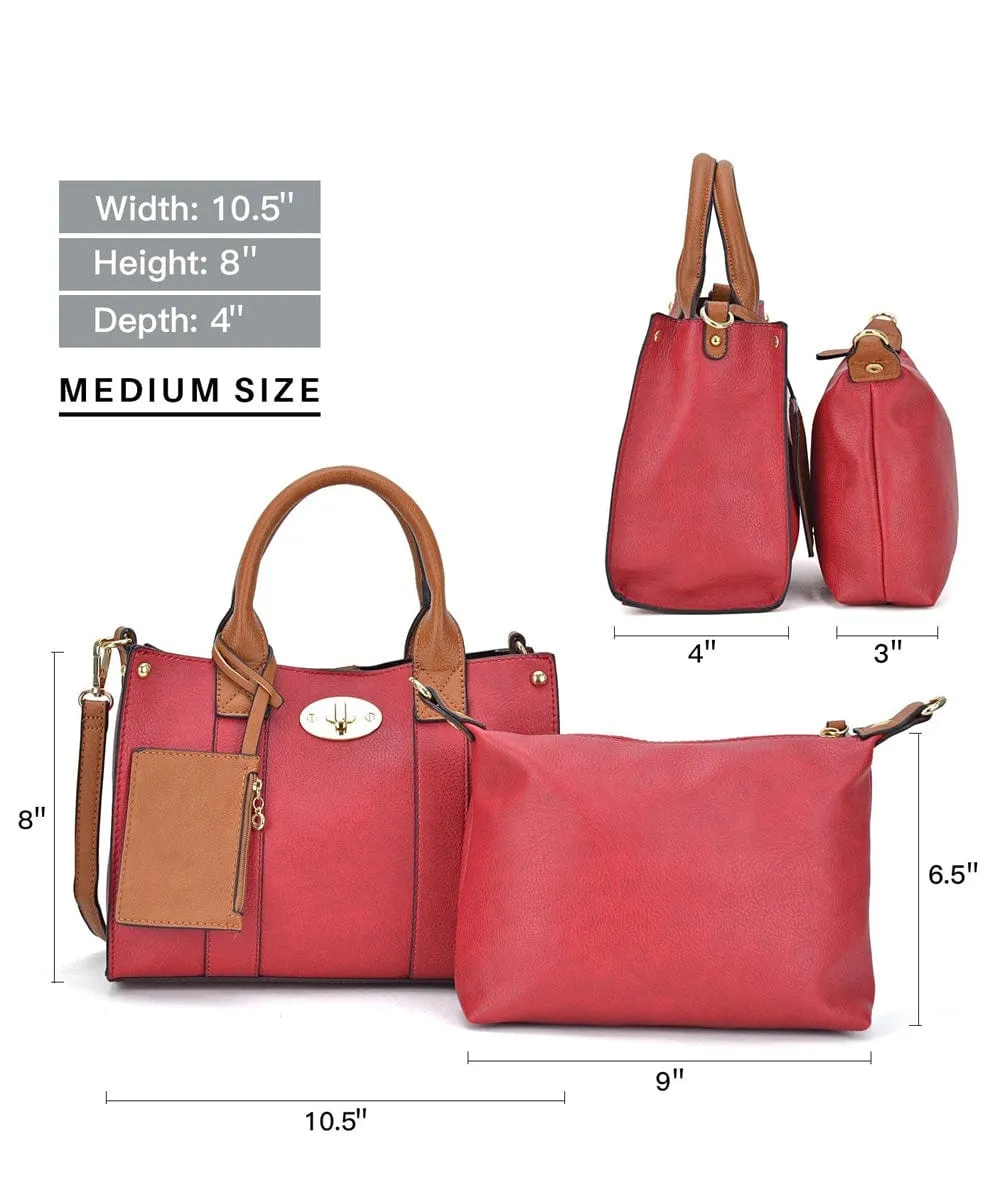 WU061 Cameran 3-in-1 Boxy Satchel & Crossbody